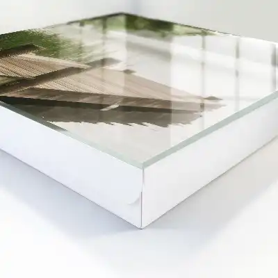 Wall mounted key box Lake peace surrounded by greenery