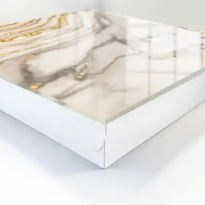 Key box for home Marble veins with yellow lines