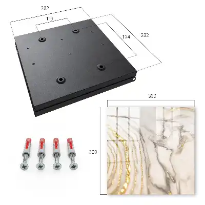 Key box for home Marble veins with yellow lines