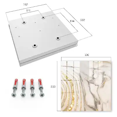 Key box for home Marble veins with yellow lines