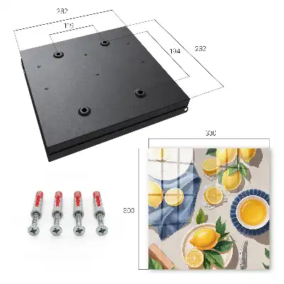 Decorative key box Lemon table in elegant porcelain