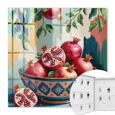 Key box for home Fruity motif decorative teddy bear