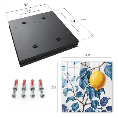 Key box for home Lemon leaves full of details