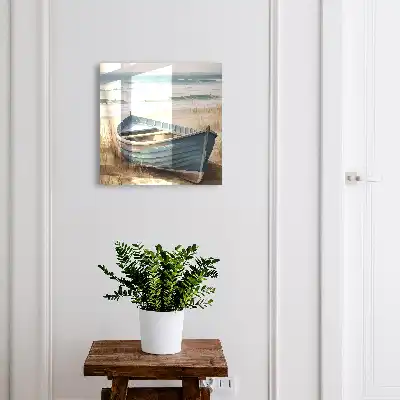 Decorative key box Beach boat seashore