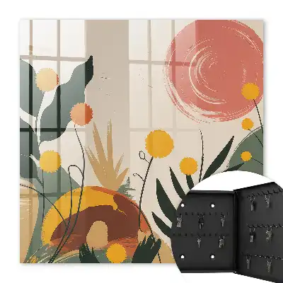 Wall mounted key cabinet Colorful energy, pleasant aura