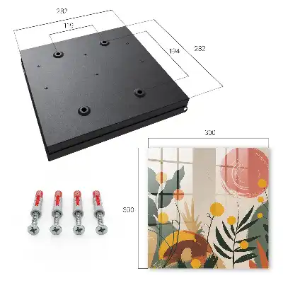 Wall mounted key cabinet Colorful energy, pleasant aura