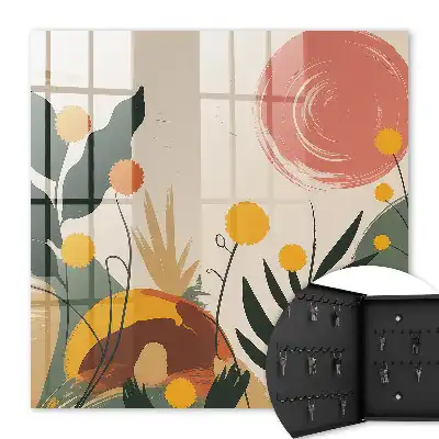 Wall mounted key cabinet Colorful energy, pleasant aura