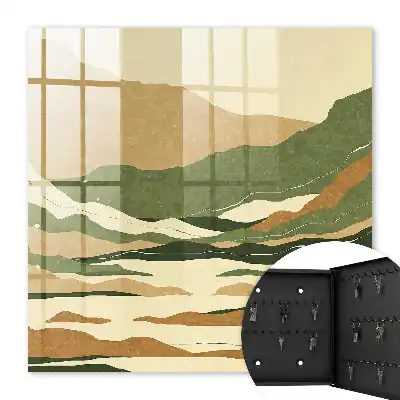 Key box for home Mountain peace in colors