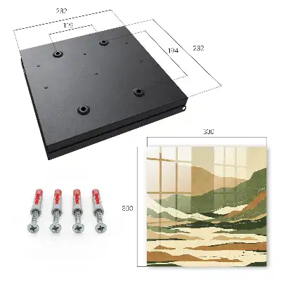 Key box for home Mountain peace in colors