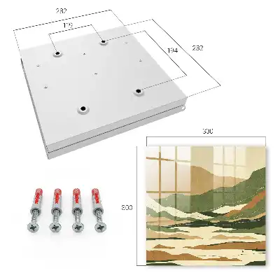Key box for home Mountain peace in colors