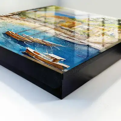 Key cabinet Seaside landscape with the sea in the background