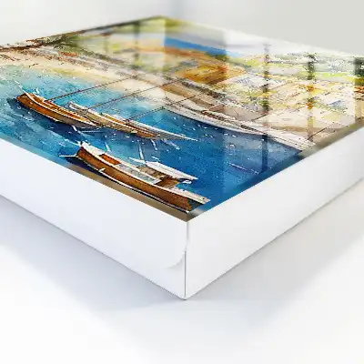 Key cabinet Seaside landscape with the sea in the background