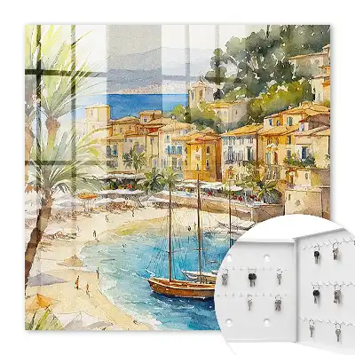 Key cabinet Seaside landscape with the sea in the background