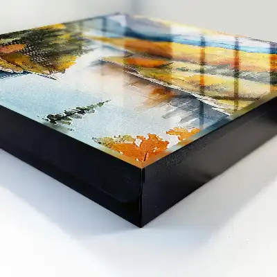 Key box for home Mountain autumn in a forest with mountains