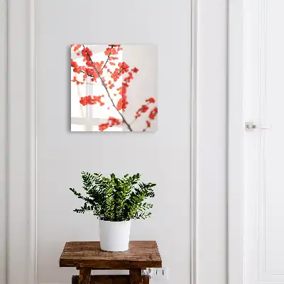 Key box for home Red berries in the light background