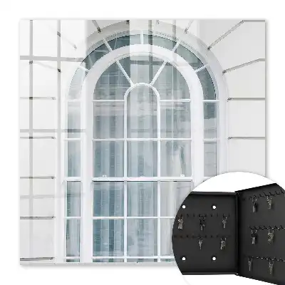Classic Elegance Key Cabinet with White Frame