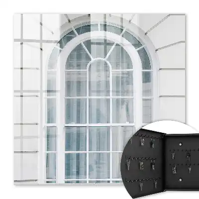 Classic Elegance Key Cabinet with White Frame