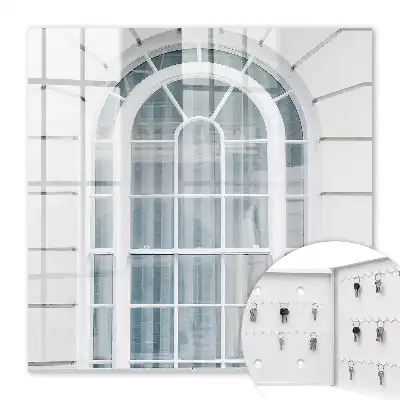 Classic Elegance Key Cabinet with White Frame