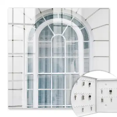 Classic Elegance Key Cabinet with White Frame
