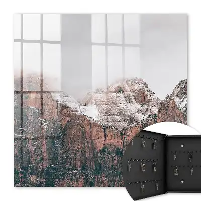 Wall mounted key box Mountain silence full of harmony