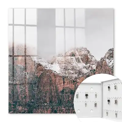 Wall mounted key box Mountain silence full of harmony