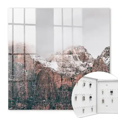 Wall mounted key box Mountain silence full of harmony