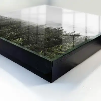 Key box for home Foggy pines highlighted with greenery