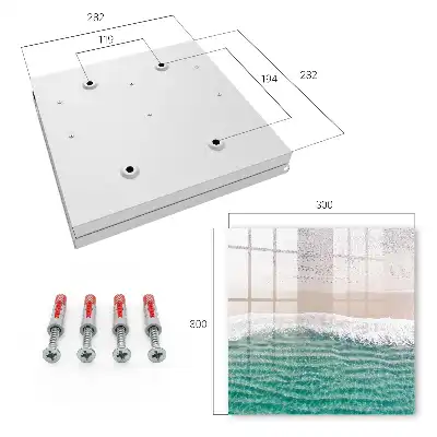Decorative key box Summer beach with sand and waves