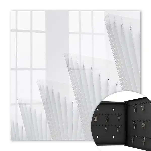Abstract minimalist architecture wall mounted key cabinet