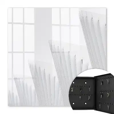 Abstract minimalist architecture wall mounted key cabinet