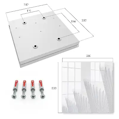 Wall mounted key cabinet Abstract architecture of minimalist composition