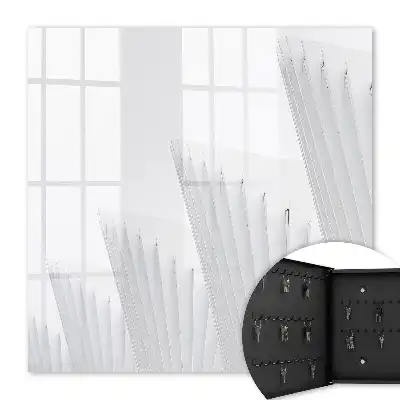 Abstract minimalist architecture wall mounted key cabinet