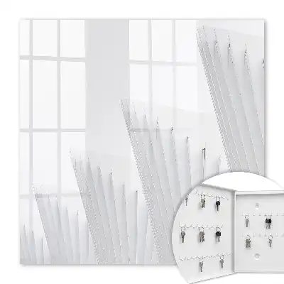 Wall mounted key cabinet Abstract architecture of minimalist composition