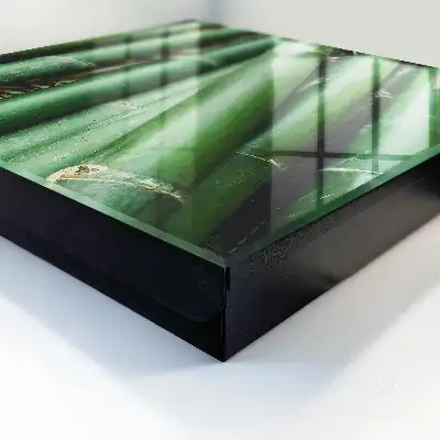Wall mounted key box The green peace of bamboo stalks
