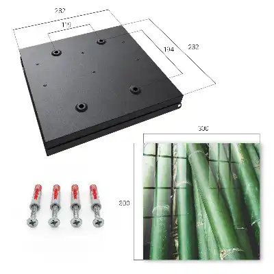 Wall mounted key box The green peace of bamboo stalks