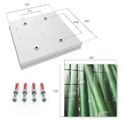 Wall mounted key box The green peace of bamboo stalks