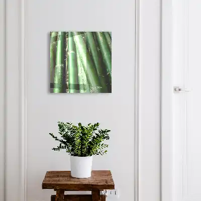 Wall mounted key box The green peace of bamboo stalks