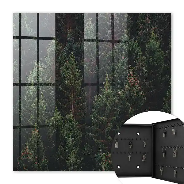 Decorative key box A green forest full of harmony