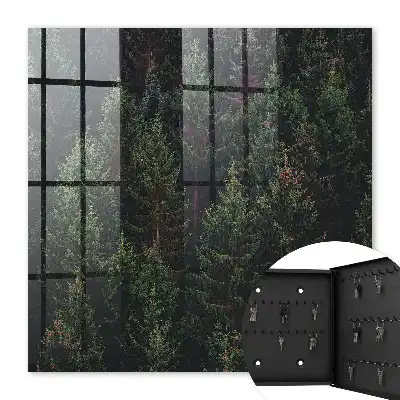 Decorative key box A green forest full of harmony