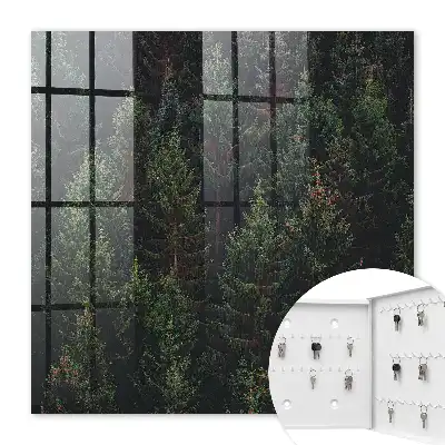 Decorative key box A green forest full of harmony
