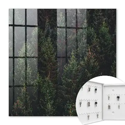Decorative key box A green forest full of harmony