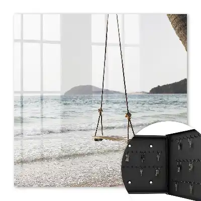 Wall mounted key box Beach idyll by the sea