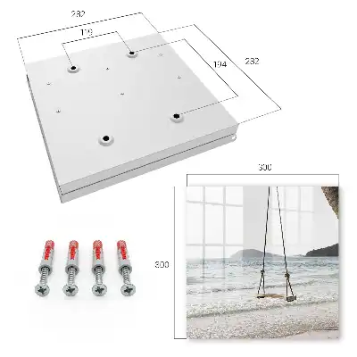 Wall mounted key box Beach idyll by the sea