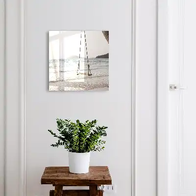 Wall mounted key box Beach idyll by the sea