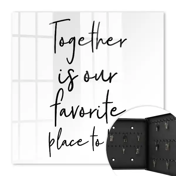 Together Is Our Favorite Place to Be Wall-Mounted Key Box
