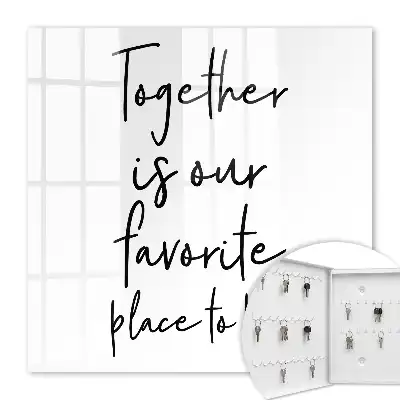 Together Is Our Favorite Place to Be Wall-Mounted Key Box