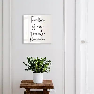 Together Is Our Favorite Place to Be Wall-Mounted Key Box