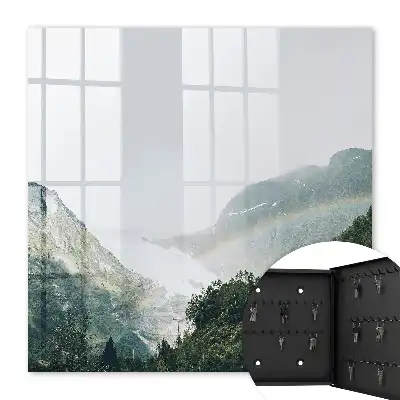 Decorative key box Rainbow mountains full of freshness