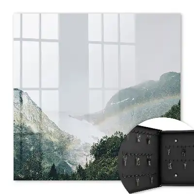Decorative key box Rainbow mountains full of freshness