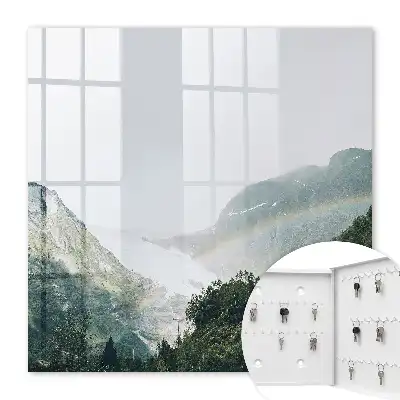 Decorative key box Rainbow mountains full of freshness